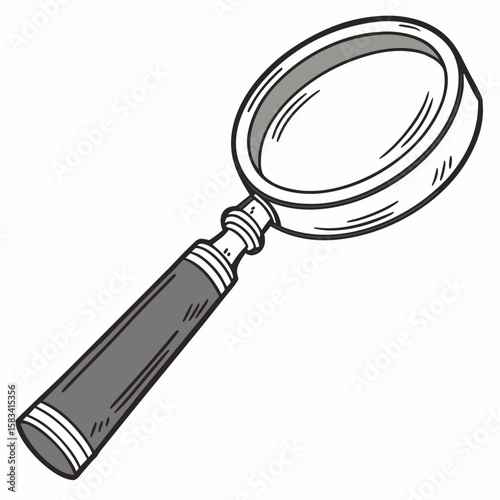 Digital magnifier, handheld for close up viewing, on a clean white background.