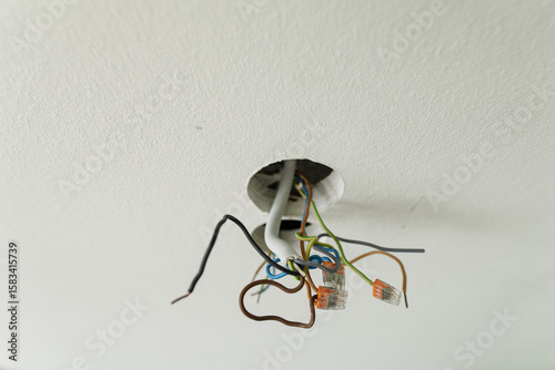 Close-up of exposed electri...