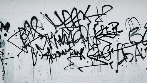 Letters inscribed on a white background