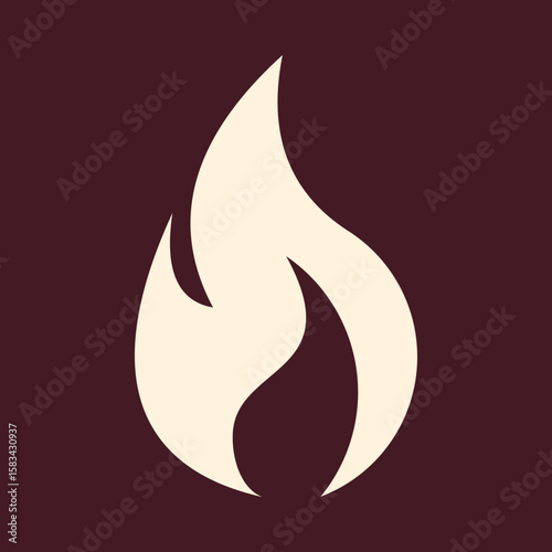 Fire flame trendy vector art design applied amazing colorful useful illustration