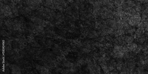 Abstract Black concrete wall texture. Rough cement wall. Marble texture background. Vintage blank surface. White light seamless material wallpaper.	