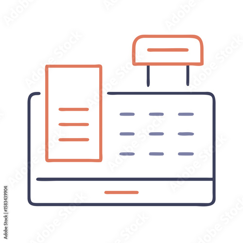 Cash register icon Material SVG Icon