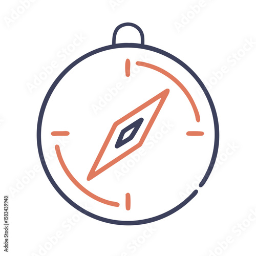 Compass navigation icon Material SVG Icon
