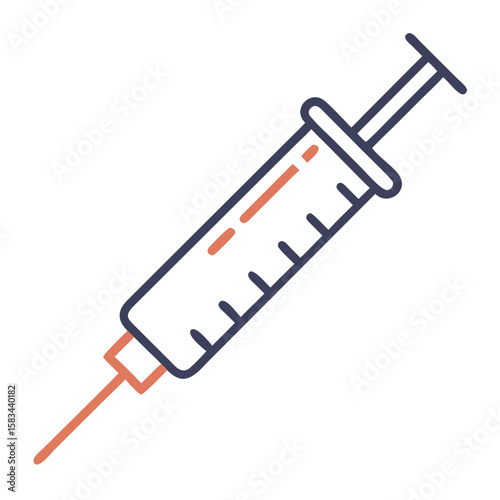 Injection syringe icon Material SVG Icon