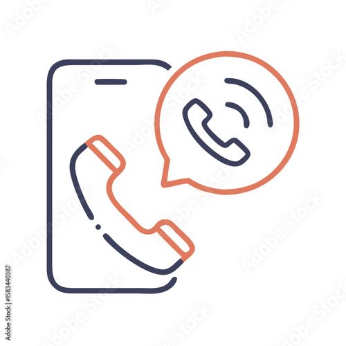 Phone with voicemail icon Material SVG Icon