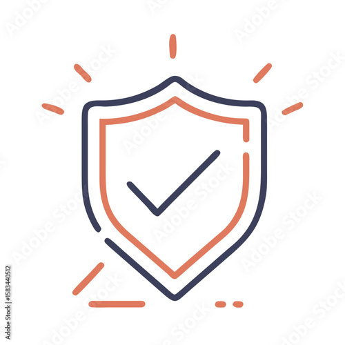 Shield with checkmark Material SVG Icon