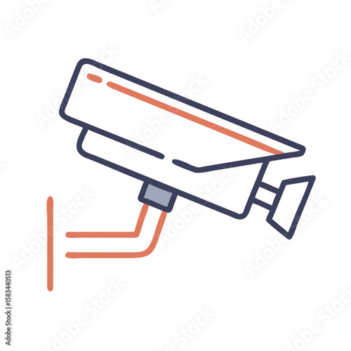 Security camera wall mounted Material SVG Icon