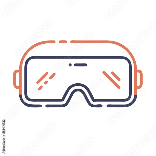 VR headset goggles Material SVG Icon