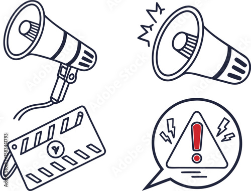 pop up annotation icons for app, web, ui. simple announcement speech bubble icon set including info, alert, question, tick, cross, dots. transparent png and vector.bubble, buttons, chat, colours, 