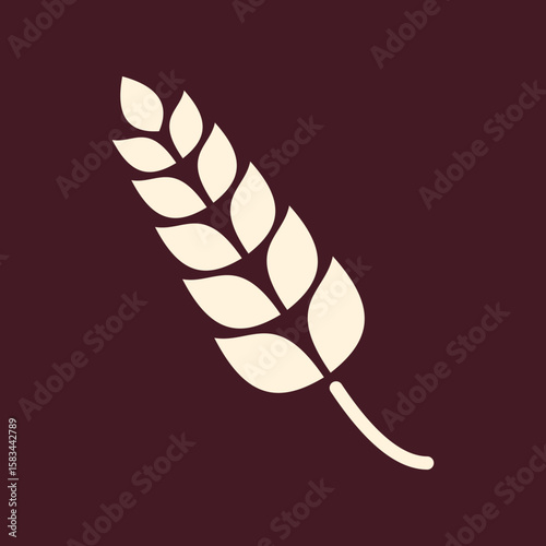 Ear of wheat trendy vector art design pragmatic amazing colorful useful illustration