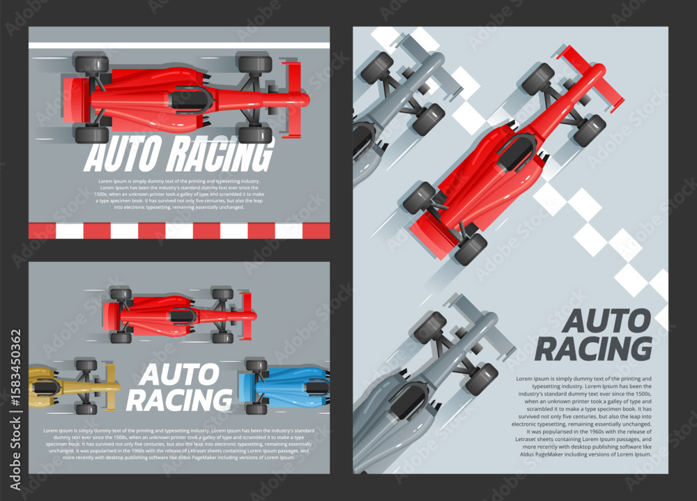 Obraz premium Formula 1 poster vector image