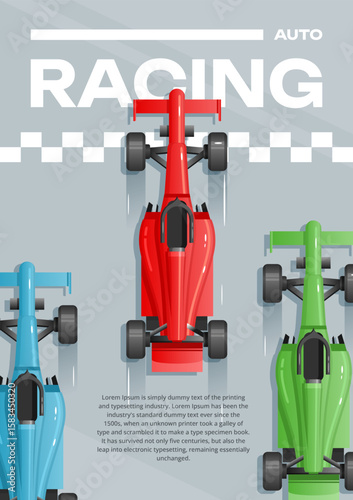 Formula 1 poster vector image