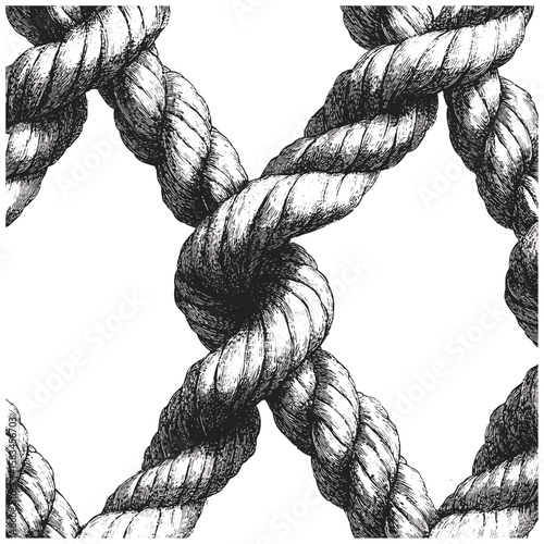 Engraved twine rope texture, hand-drawn string pattern, vintage craft detail, antique fiber texture, retro design background, trendy etching illustration, vector illustration.