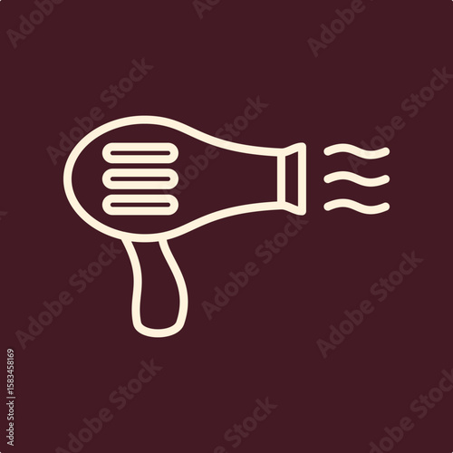Hair Dryer trendy useful important vector Illustration design attractive colorful background