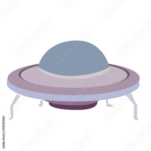 vektor Ufo vector illustration. Unidentified flying object.