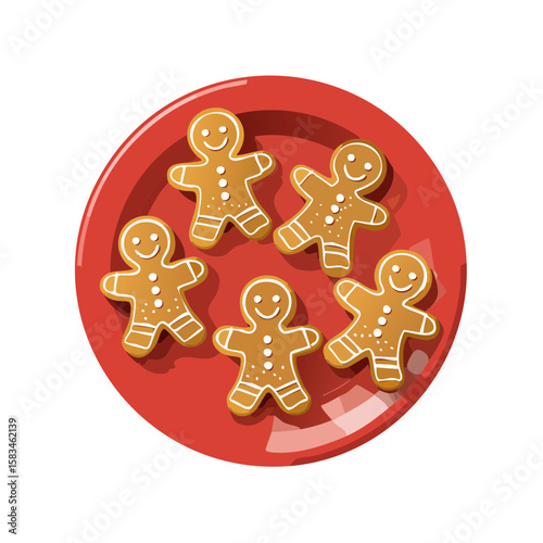 A Plate of Gingerbread Cook...