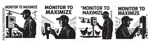Set of Broiler Farm Monitoring – Monitor to Maximize Vector
