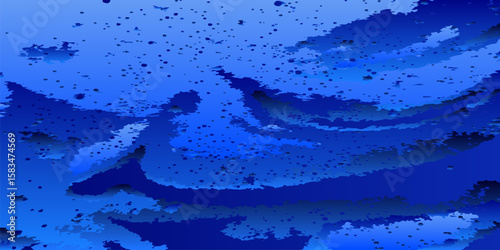 Blue abstract background. Blue spots background. Vector illustration