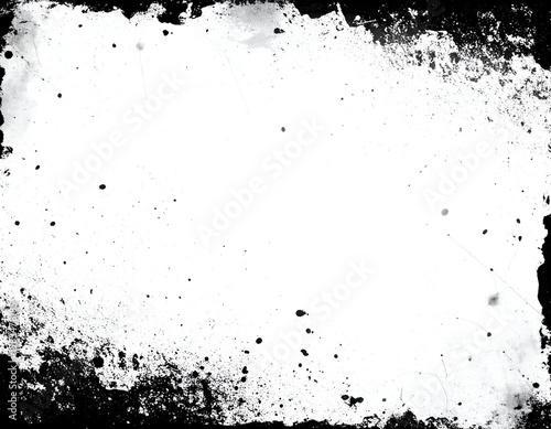 Wallpaper Mural Monochrome abstract background with a rough, textured border and scattered dark specks. Torontodigital.ca