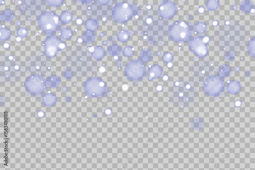 Blue sparkle dust PNG, glowing azure bokeh confetti, fairy light dust overlay. Festive sapphire powder effect, magical blue glitter texture for designs, invitations, cards, and celebration banners