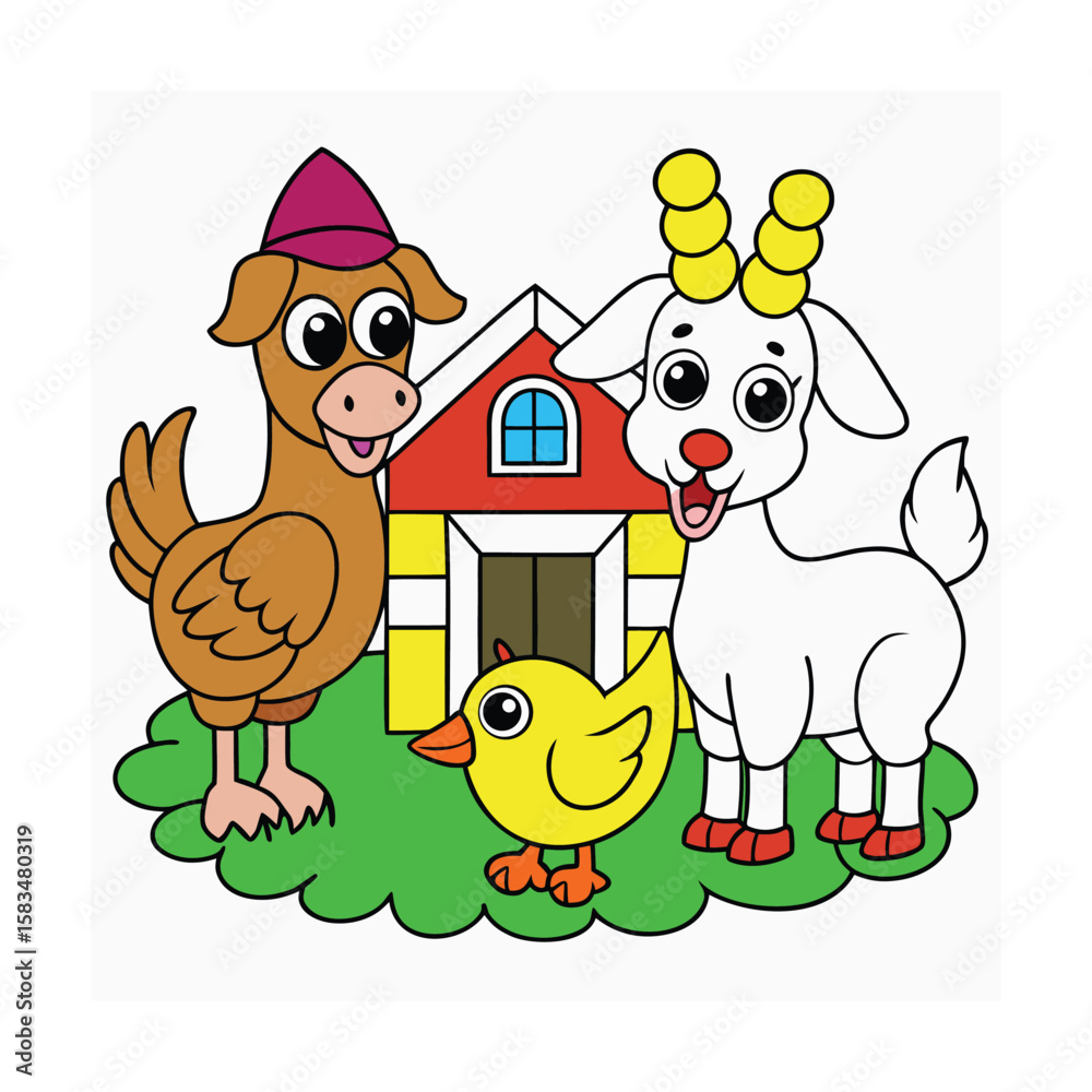 Obraz premium Farm friends