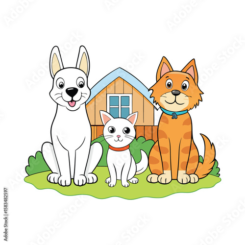 Dog cat house
