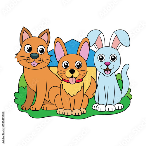 Happy Pets Together