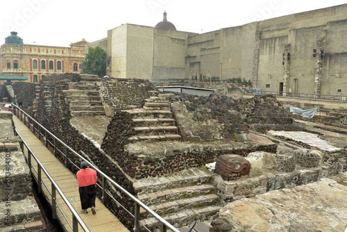 In Mexico City, near the main square (Zócalo), you'll find the ruins of the Aztec city of Tenochtitlan, specifically the Templo Mayor. Additionally, the Tlatelolco archaeological site, located in the 