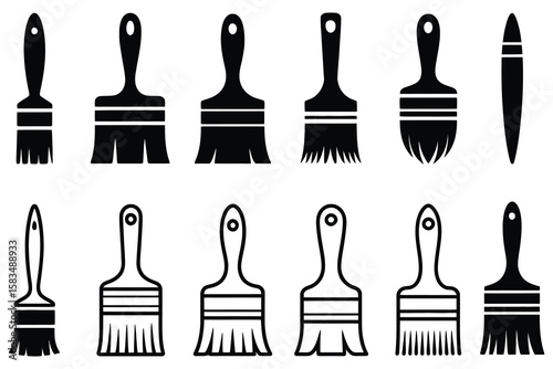 Paintbrush Collection Variety brushes painting