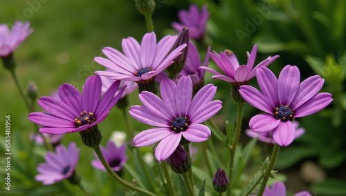 purple flowers in the garden