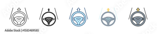 Autopilot Icon Set Multiple Style Collection