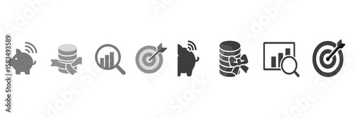 Effective strategies for financial growth through data analysis and goal setting in a minimalist style