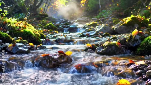 Crystal Clear River Scene After Rain