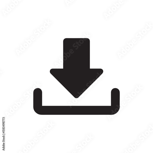 Download Icon Graphic Simple Vector Illustration for Website, Apps, and Print Design, Signifying File Transfer and Accessibility on User Interface