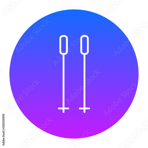 Ski Sticks Icon