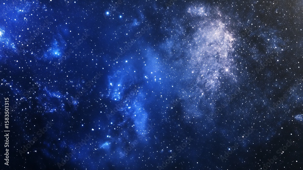 Naklejka premium Deep space cosmic background with stars and nebula for science and astronomy projects