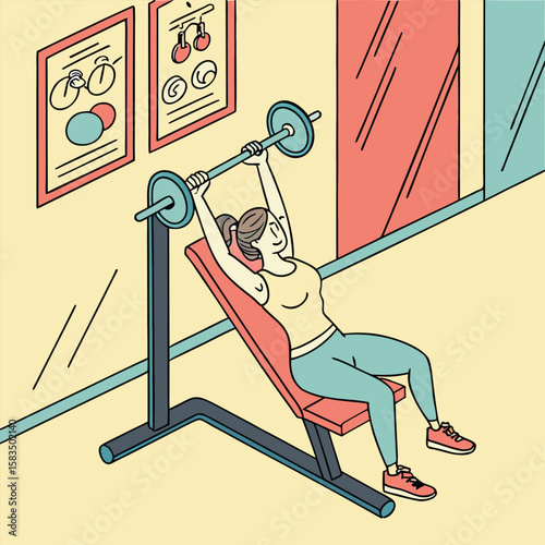 Illustration of people silhouettes engaged in sport, business, and fitness activities, including a man on a swing, roof, and phone, alongside a woman