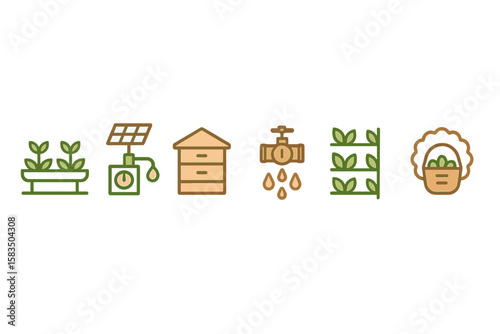 Exploring sustainable gardening techniques with a focus on water conservation, beekeeping, and renewable energy