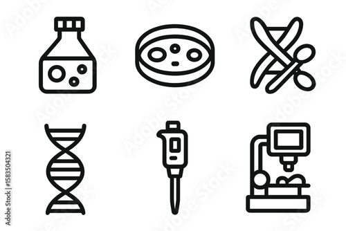 Laboratory equipment showcases essential tools for scientific research and experimentation in a modern facility