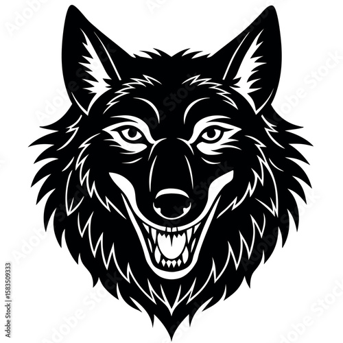 Wolf vector illustration.
