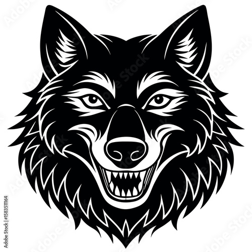  Wolf vector illustration.
