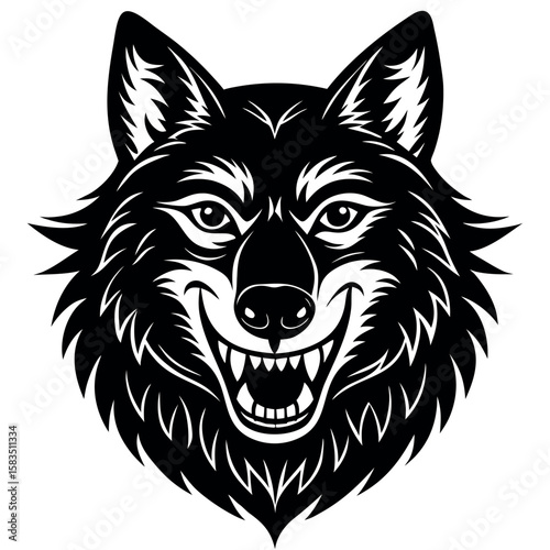  Wolf vector illustration.
