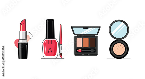 Essential makeup collection for everyday glamour and polished beauty