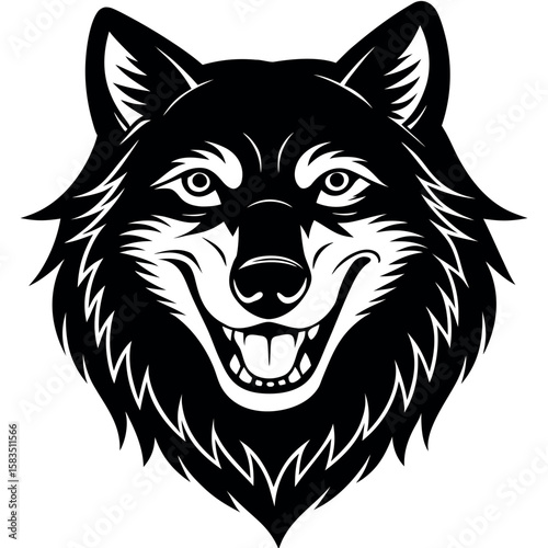  Wolf vector illustration.

