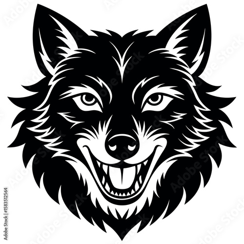  Wolf vector illustration.
