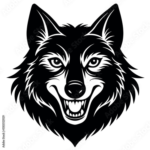  Wolf vector illustration.
