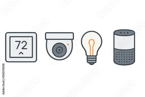 Smart home devices enhance comfort and security with modern technology for everyday living