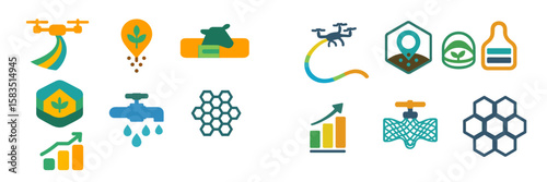 Visual representation of agricultural technology advancements for sustainable farming practices