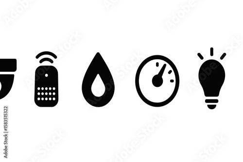 Visual representation of smart home features showcasing devices, sensors, and indicators for modern living
