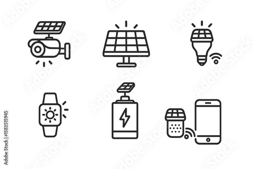 Innovative solar energy devices showcasing sustainability concepts and smart technology for everyday use